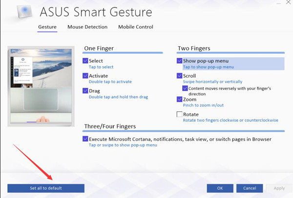 asus smart gesture windows 10 program download