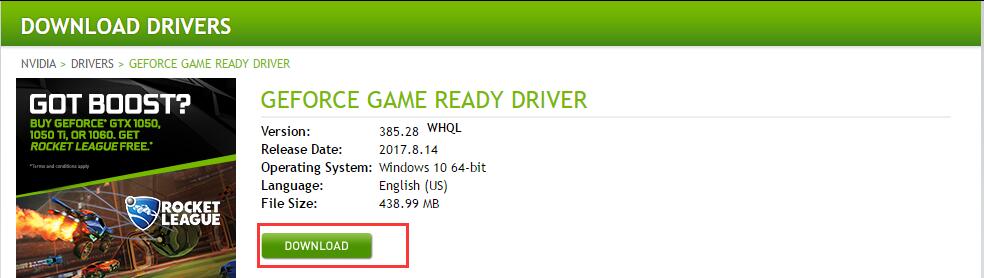 nvidia driver update for windows 10