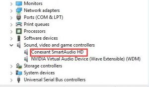 conexant hd audio driver windows 10 toshiba