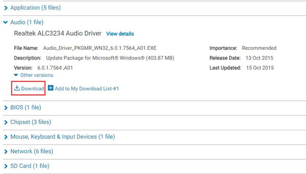 dell drivers download