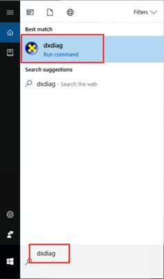 dxdiag download windows 10