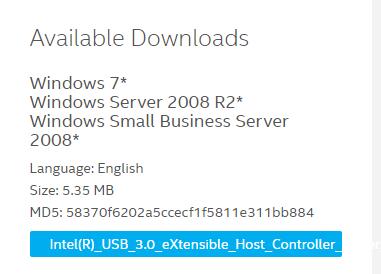 Intel usb 3 0 extensible host controller driver windows 10