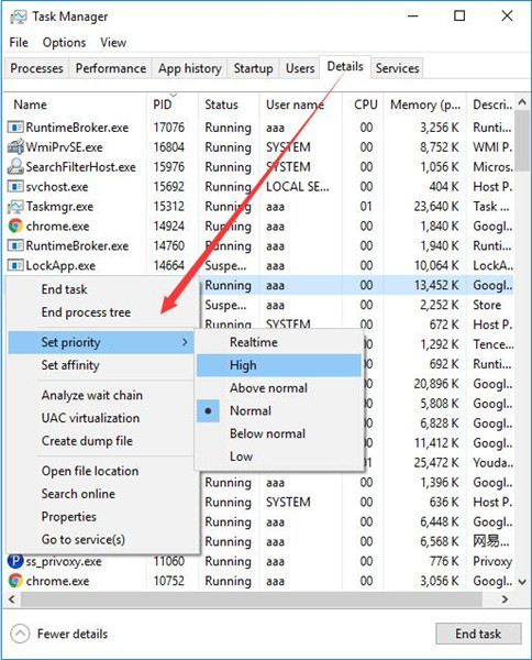 quothow many fences settings in task manager