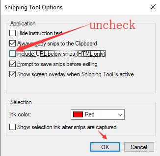 snipping tool with text box