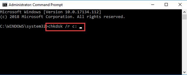 check disk command windows 10