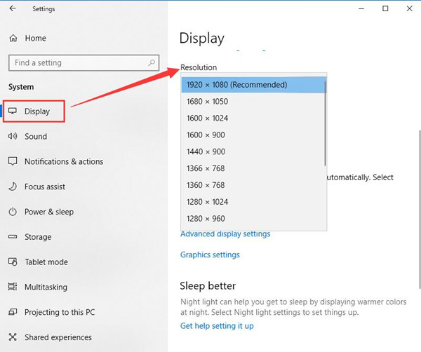 how to resize display on monitor